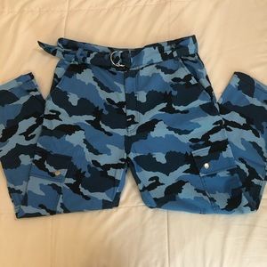 Wild Fable Blue Camo Pants Size 10 LIKE NEW